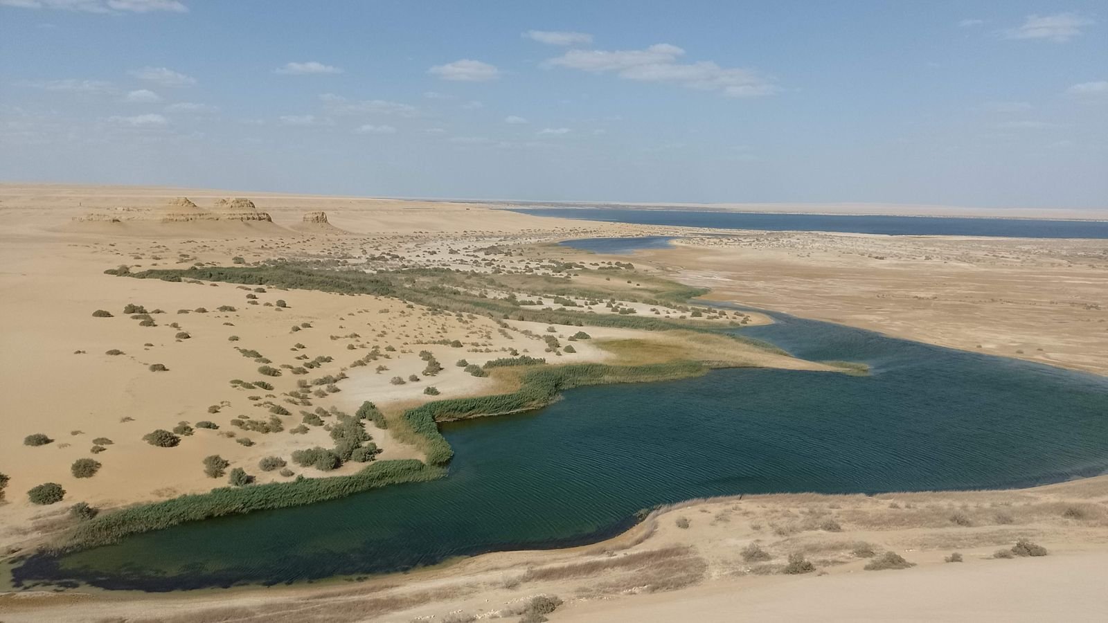 واحة الفيوم وسط الطبيعة الصحراوية في مصر
